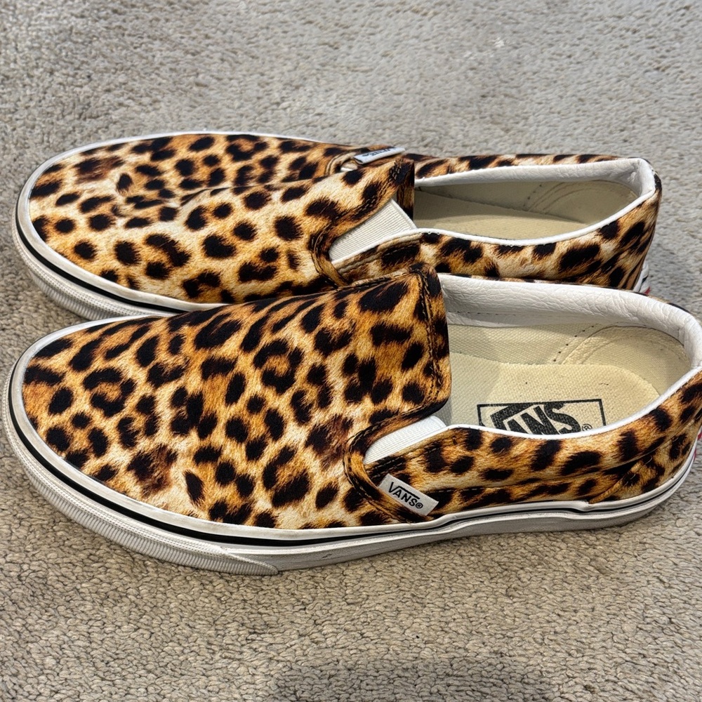 Vans Animal Print Slip-On Shoes